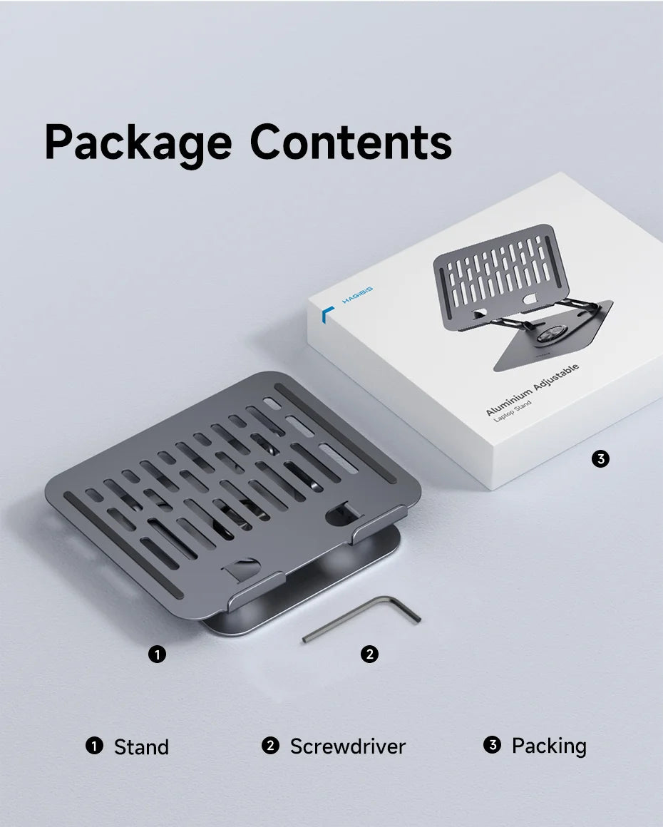 Desk-Ready Hagibis Laptop Stand.