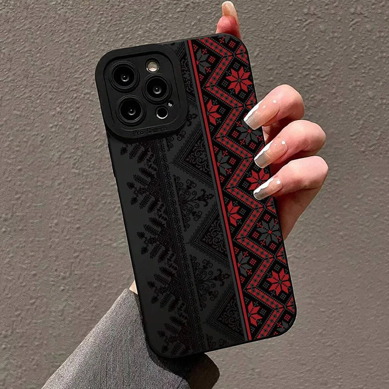 Vintage Totem Painting Shockproof Case | iPhone 7–17 (All Pro Max XS/XR