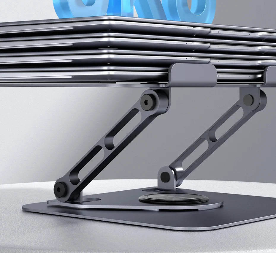 Desk-Ready Hagibis Laptop Stand.