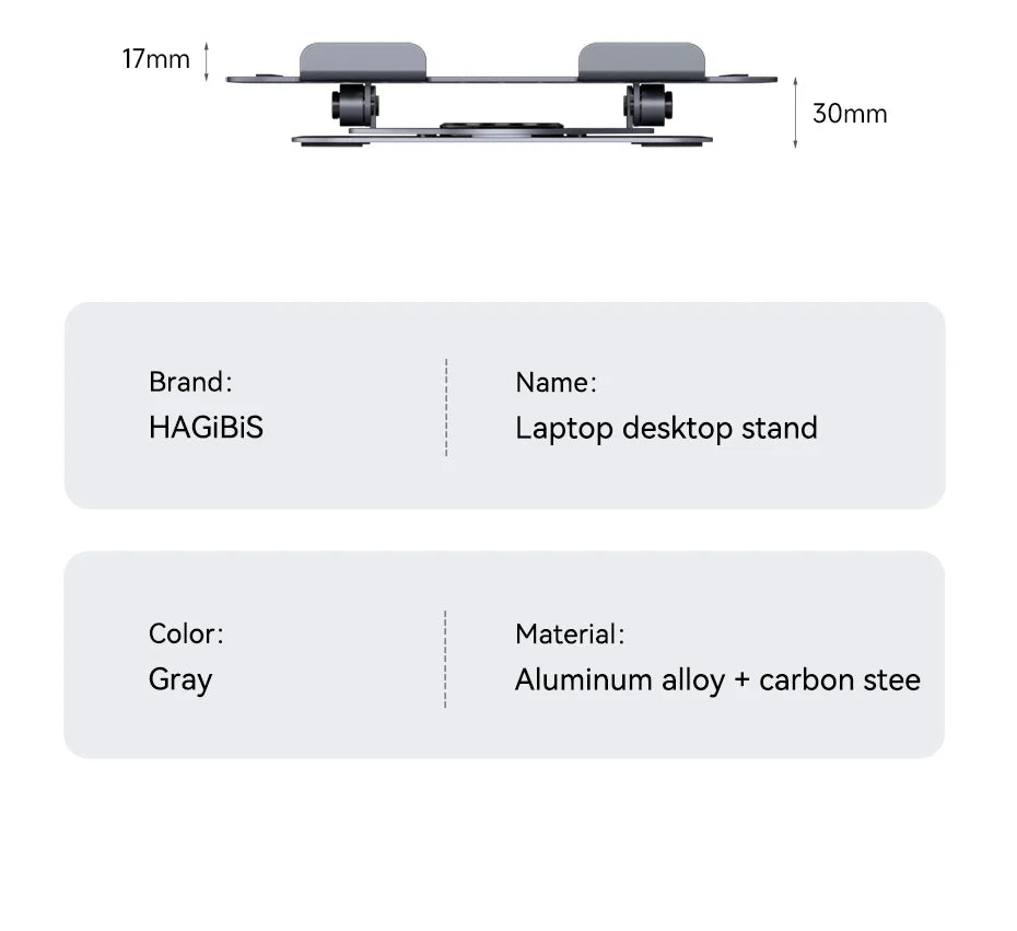 Desk-Ready Hagibis Laptop Stand.