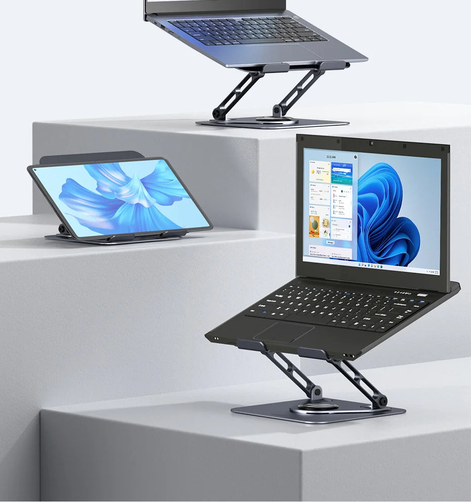 Desk-Ready Hagibis Laptop Stand.