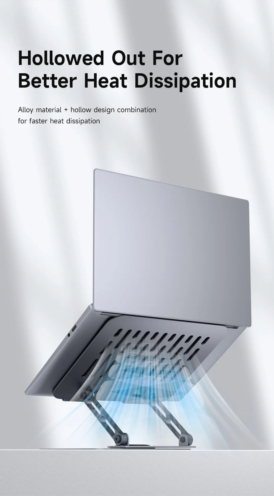 Desk-Ready Hagibis Laptop Stand.