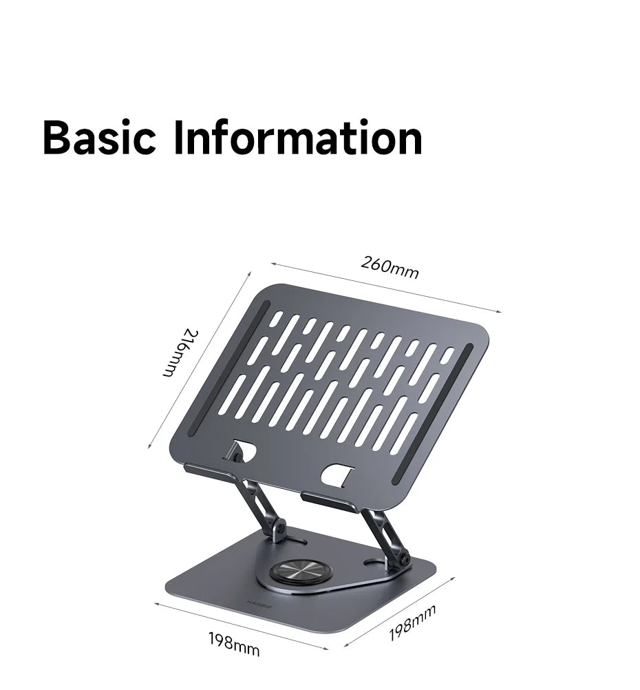 Desk-Ready Hagibis Laptop Stand.