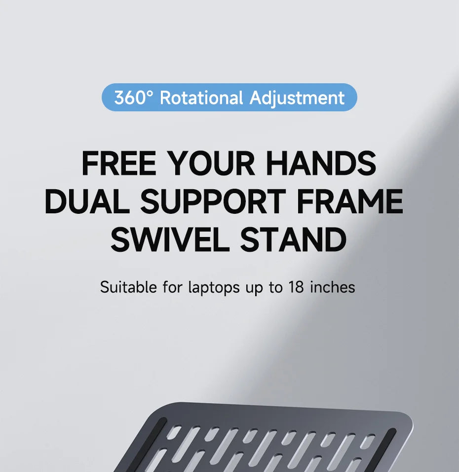 Desk-Ready Hagibis Laptop Stand.