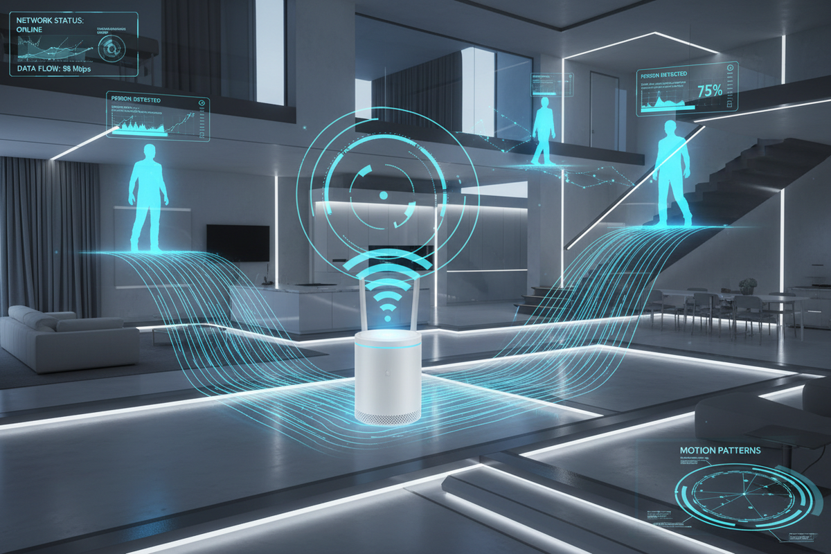 genrate image of wifi based montroing system or wifi based human activity detction 