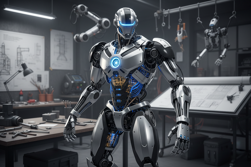 make a real custom engeered robot and tech